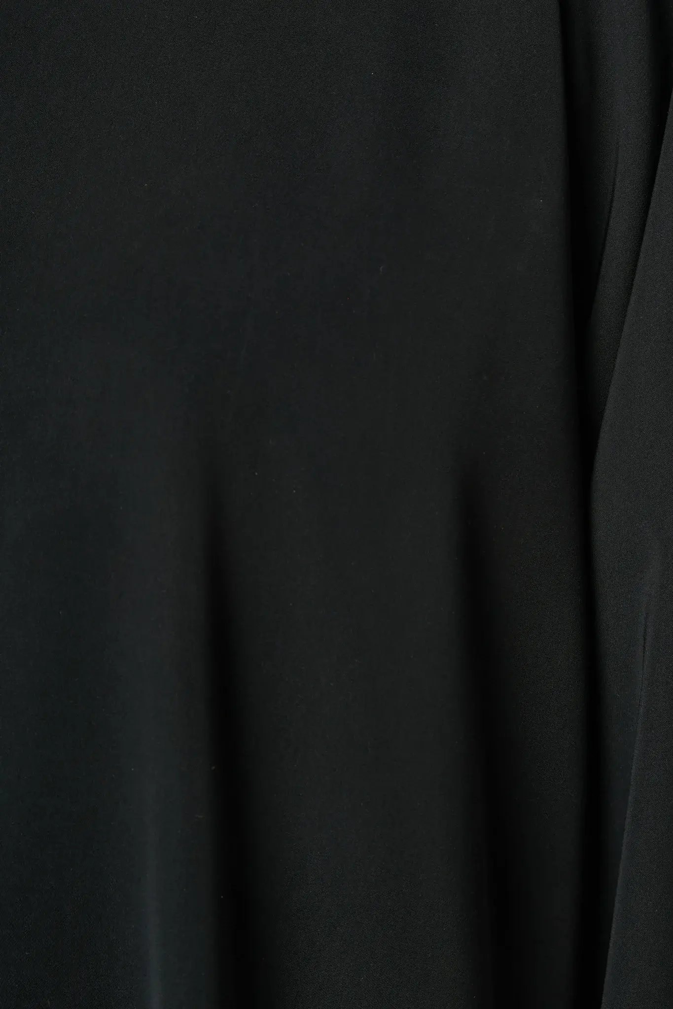 Black Reya Crepe Abaya with Decorative Bow Buttons
