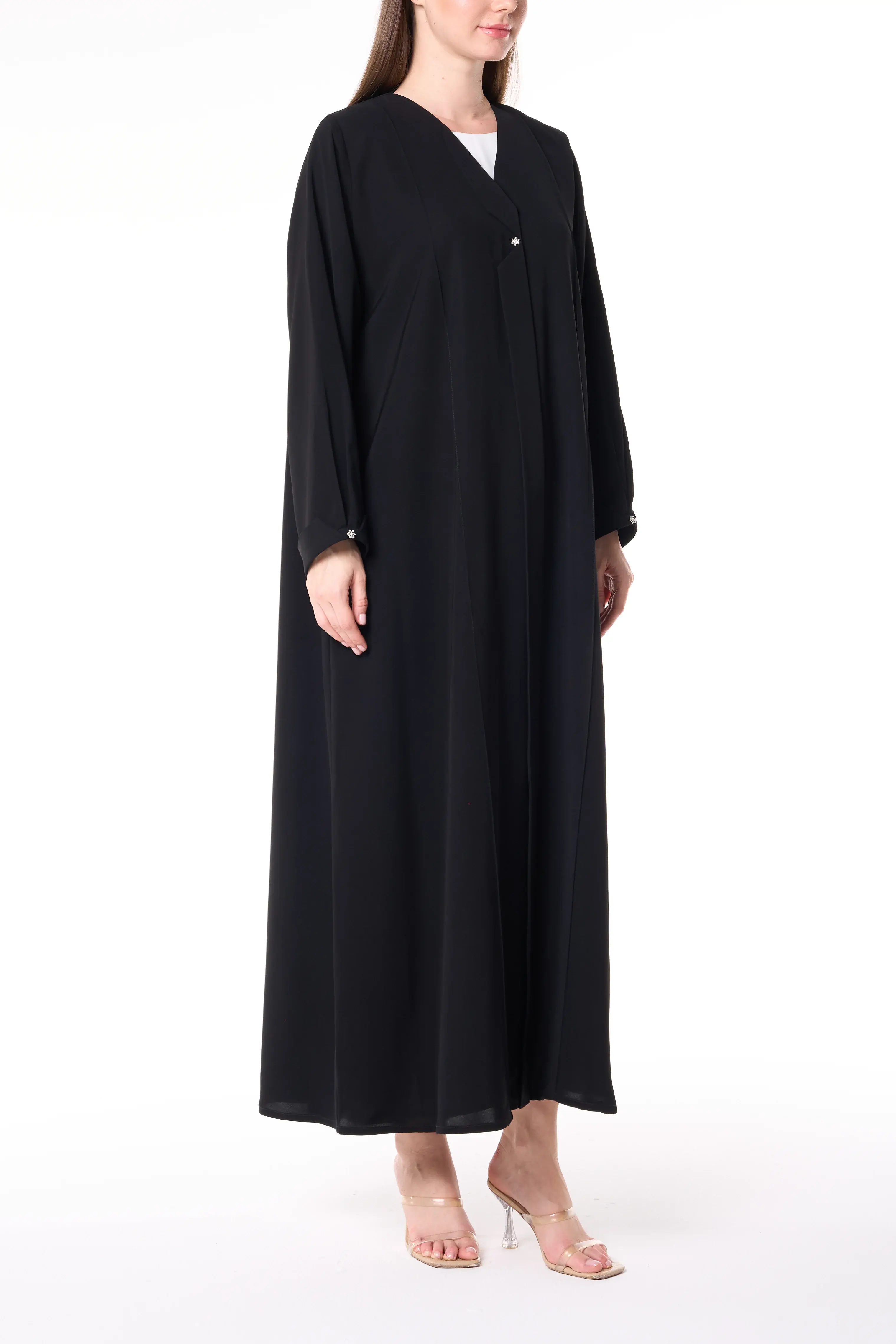 Black Reya Crepe Abaya