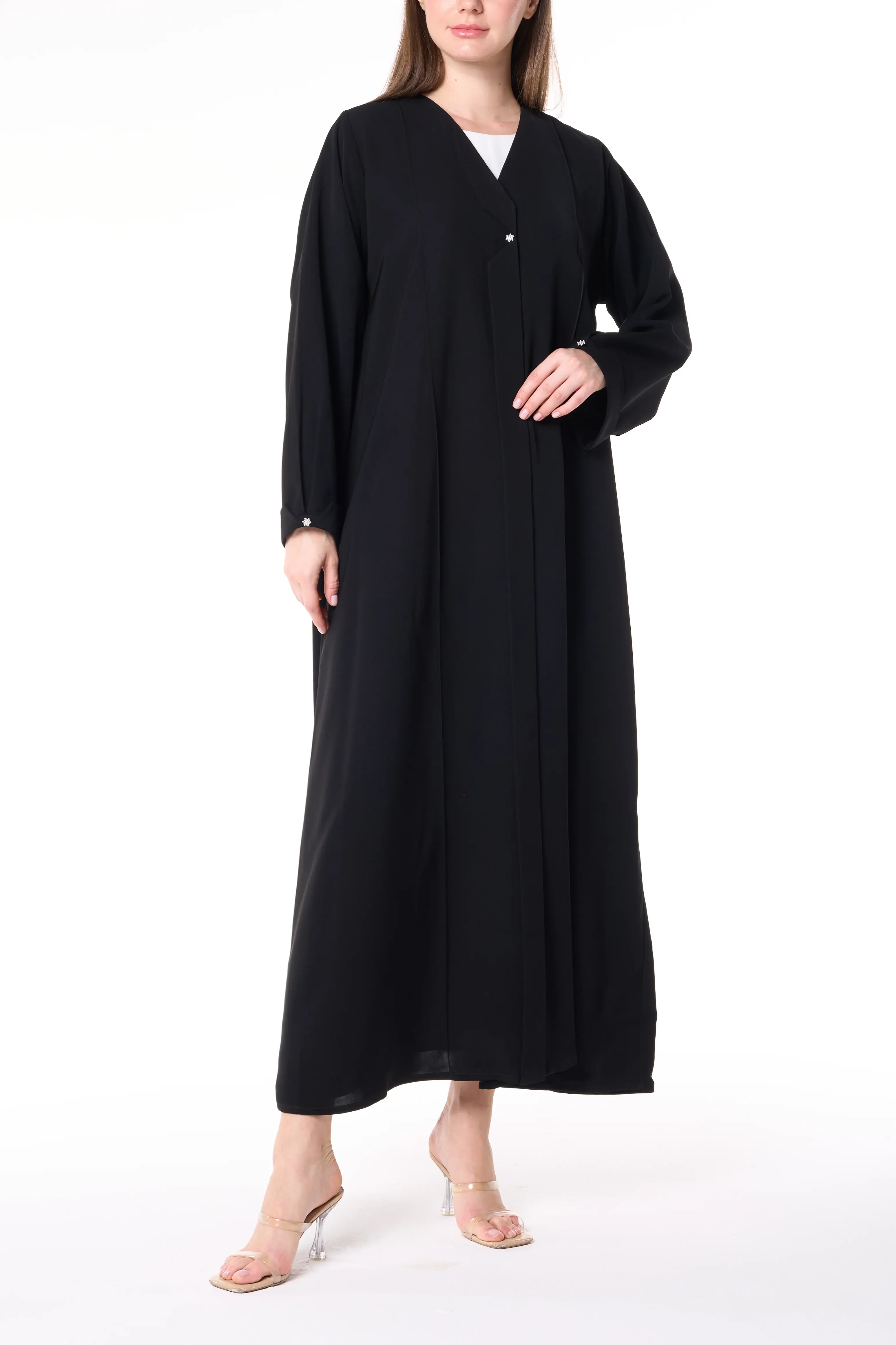 Black Reya Crepe Abaya