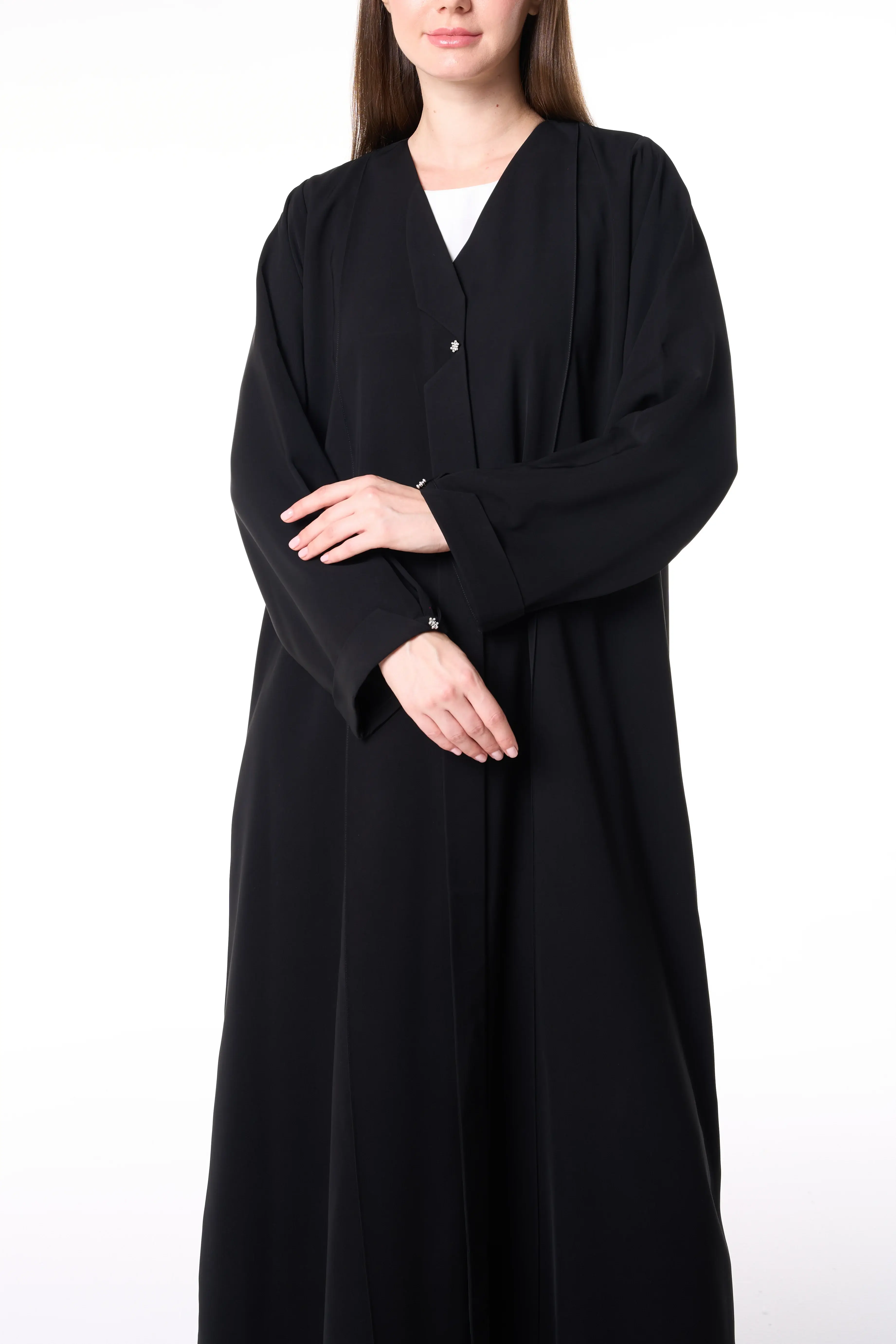 Black Reya Crepe Abaya