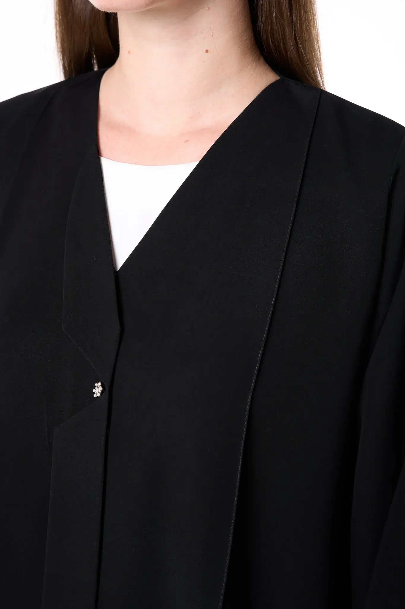 Black Reya Crepe Abaya