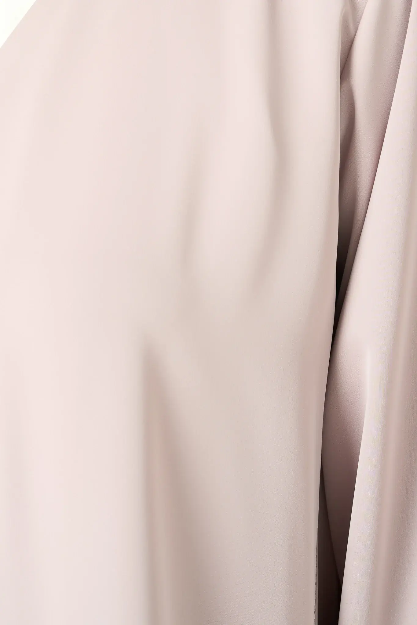 Pastel Pink Cool Crepe Abaya with Central Lace Detailing