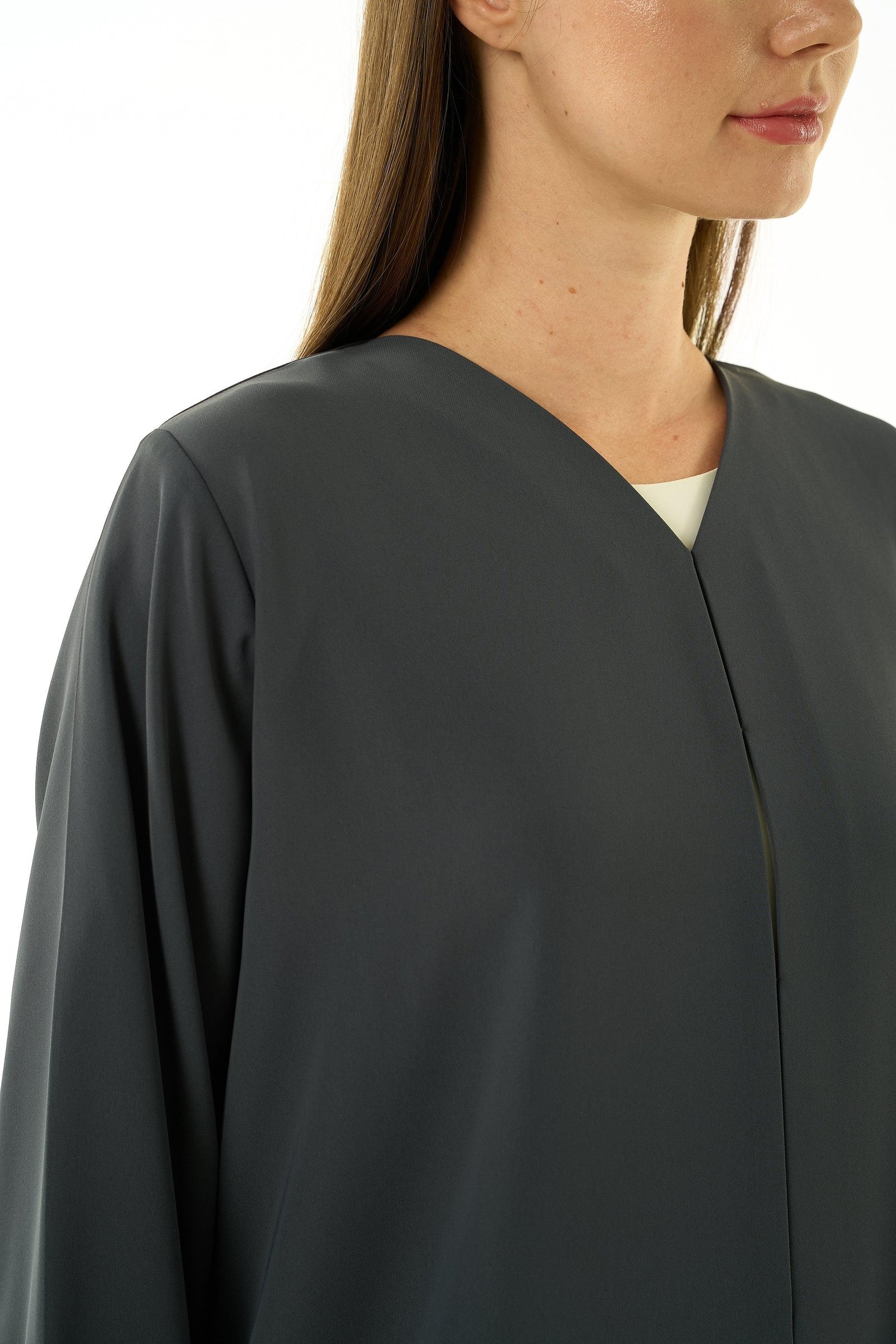 Green Lavender Crepe Abaya